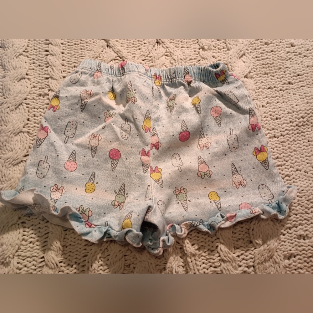 Disney Toddler Girls Minnie Mouse Ice Cream Shorts